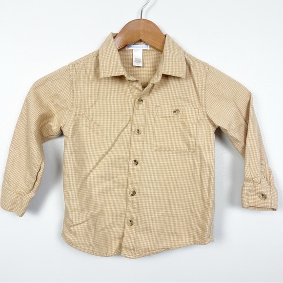 Janie and Jack Flannel Button Down size 4T - Picture 2 of 5